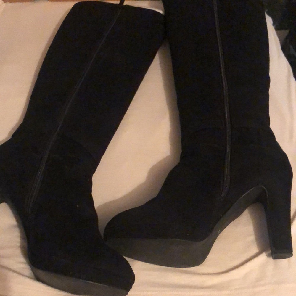 Coach and four high heeled boots